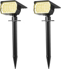 WENATY Solar Spot Lights Outdoor Waterproof IP65, 2 Pack Landscape Spotlights by WENATY