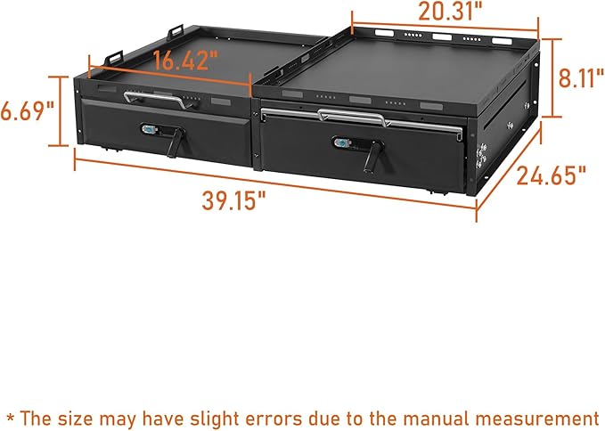 Hooke Road JK JL Trunk Cargo Storage Drawer System & Fridge Slide Mount & - Image 9
