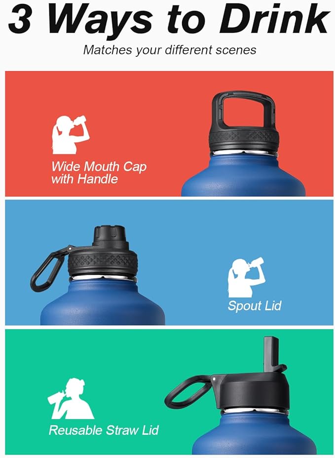 Coolflask 128 oz Gallon Water Bottle Insulated - Image 5