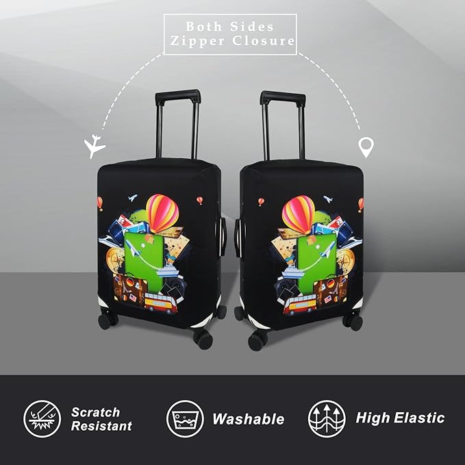 Explore Land Luggage Cover Suitcase Protector Fits 23-26 Inch Case - Image 2