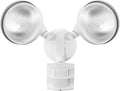 Globe Electric 17000273 180-Degree 240 W Twin Head White Hardwired Motion by Heath+Zenith