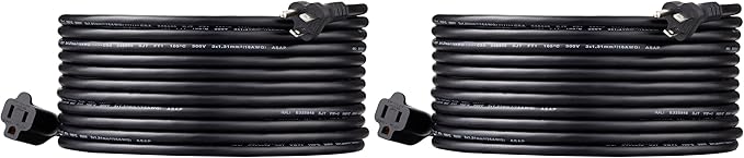 Amazon Basics Indoor Extension Cord, 3 Prong Outlet Extender Power Cord by AmazonBasics