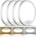 hepside 4 Pack Motion Sensor Ceiling Light Wired, 3000K/4000K/6500K LED Flush by Hepside