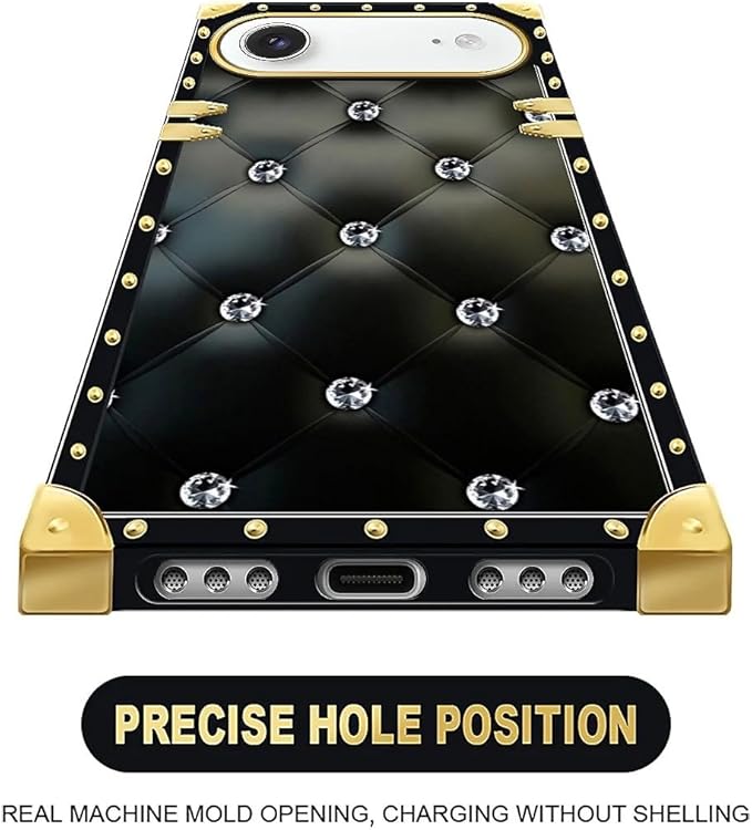 for iPhone 17 Air Case Luxury Golden Decoration - Image 5
