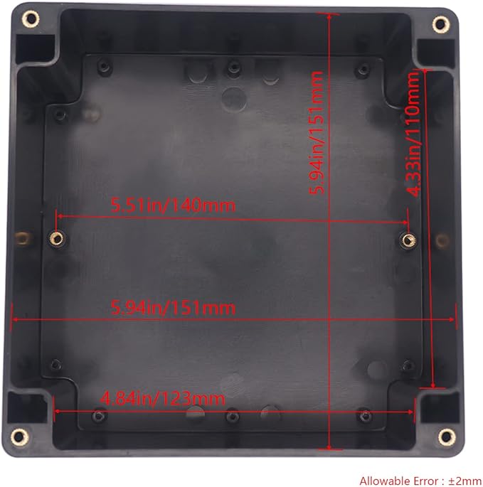 Project Box ABS Black Electrical Boxes IP65 Outdoor Waterproof Box Electronic - Image 4