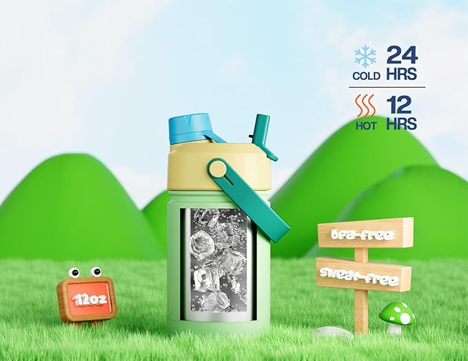 12 oz Kids Insulated Water Bottle - Image 3