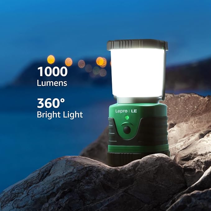 Lighting EVER 1000LM LED Camping Lantern Rechargeable, 4400mAh Power Bank - Image 2