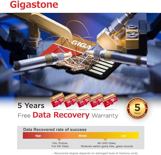 GIGASTONE 256GB Micro SD Card, 4K Game Pro, MicroSDXC Memory Card - Image 8
