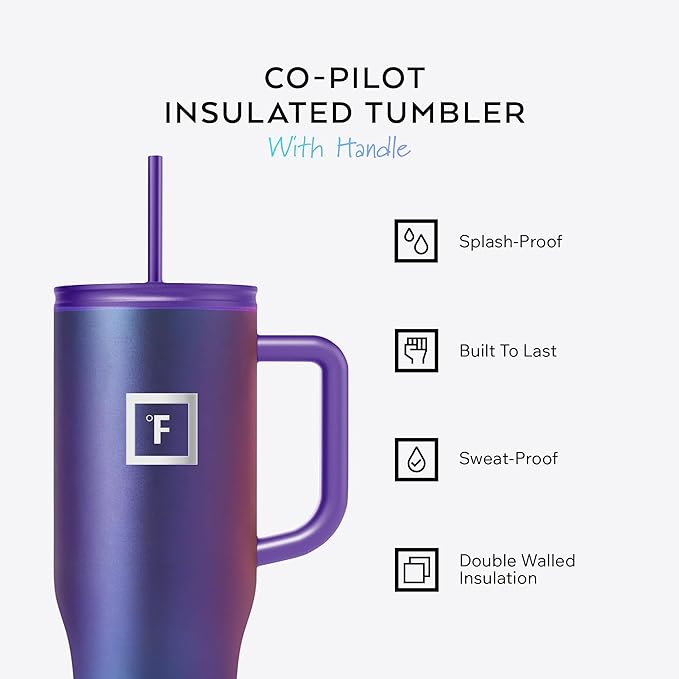IRON °FLASK Co-Pilot 40 oz Insulated Tumbler - Image 2