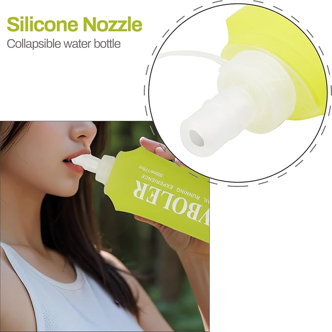Soft Flask Running Bottles Collapsible Water Bottle Foldable - Image 3