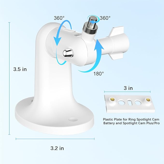 2Pack Wall Mount for Ring Spotlight Cam Battery and Ring Spotlight Cam Plus/Pro - Image 4