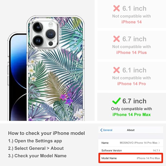 MOSNOVO Case for iPhone 14 Pro Max - Image 2