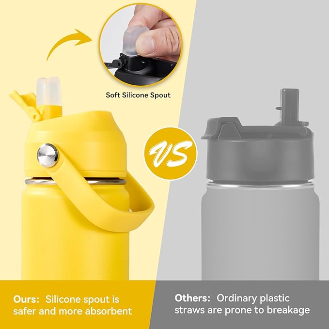 Fijinhom 24oz Insulated Stainless Steel Water Bottle, Wide Mouth Double Wall - Image 5