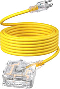 DEWENWILS 25FT Outdoor Heavy Duty Extension Cord, 14 AWG SJTW Power Cord by DEWENWILS
