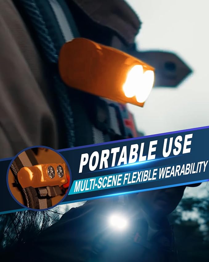 Headlamp Rechargeable 2PCS, 4500L Super Bright Light Bright LED Rechargeable - Image 4