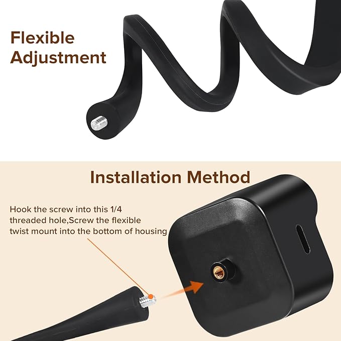 2Pack Flexible Twist Mount for All-New Blink Outdoor 4 & Blink Outdoor - Image 6