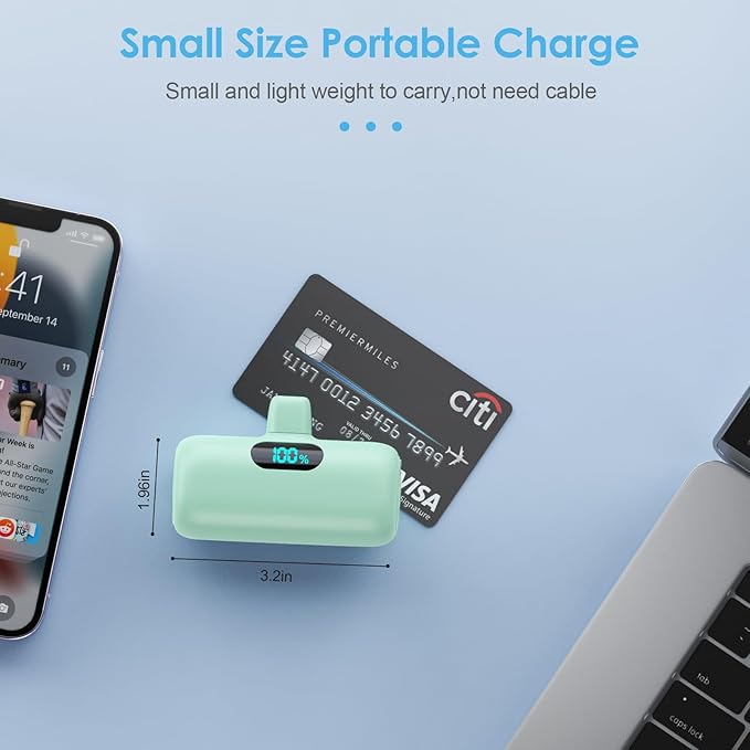 Mini Portable Charger USB C Power Bank, Upgraded 5000mAh PD Fast Charging - Image 4