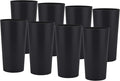 26-ounce Plastic Drinking Glasses Stackable Tumblers Water Cups Mixed Drinkware by ZAINCA