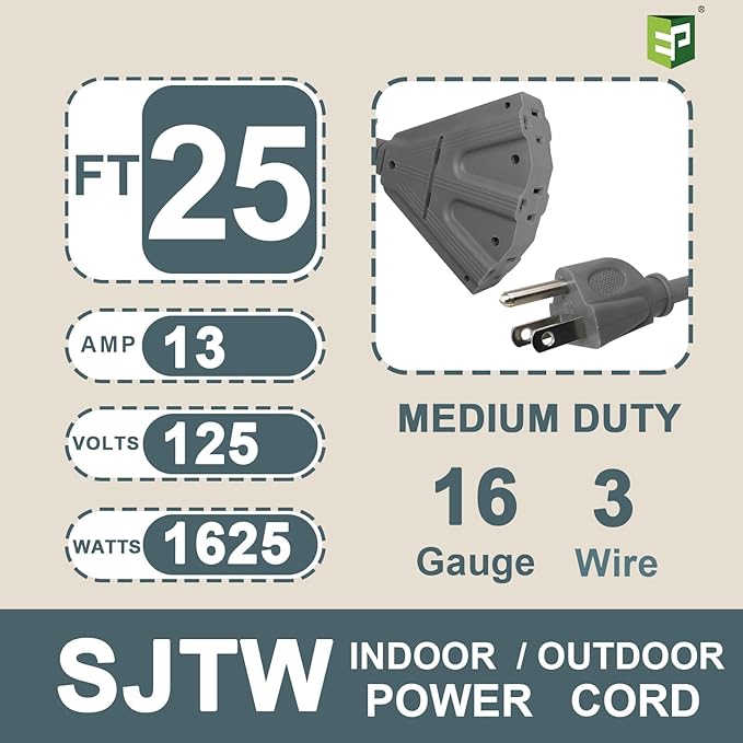 EP 25 Ft Outdoor Extension Cord - Image 2