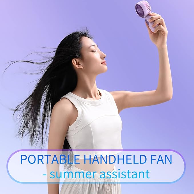 Mini Portable Fan 3 Pack, Cute Handheld Battery Operated Lightweight Small - Image 5