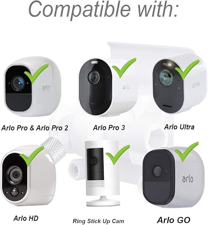 HOLACA Vinyl Siding Clips for Arlo ZUMIMALL Ring Eufy Security Camera, Hanger - Image 5