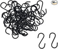 50pcs 1.7 Inch Black Iron Mini S Hooks Multipurpose Hangers by Unknown