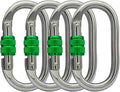Heavy Duty Locking Climbing Carabiner Clip CE Rated 25 kN 5600 LB Rugged by BYANG
