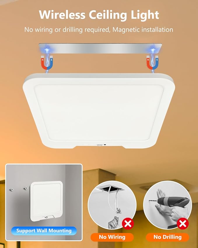 Rechargeable Motion Sensor Ceiling Light - Image 3