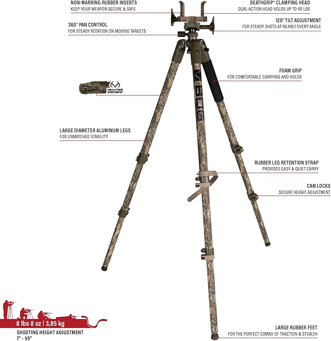 BOG DeathGrip Aluminum Tripod - Image 4