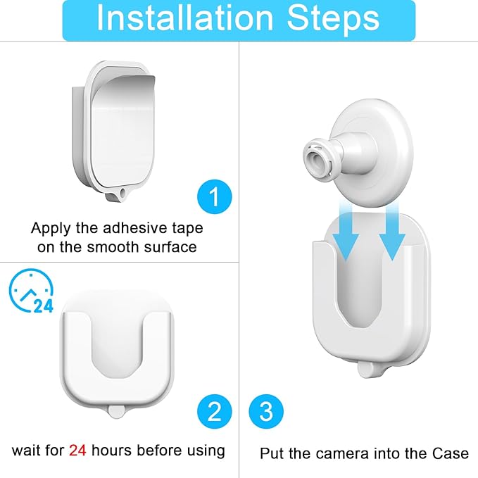 3 Pack Adhesive Wall Mount Bracket - Image 5