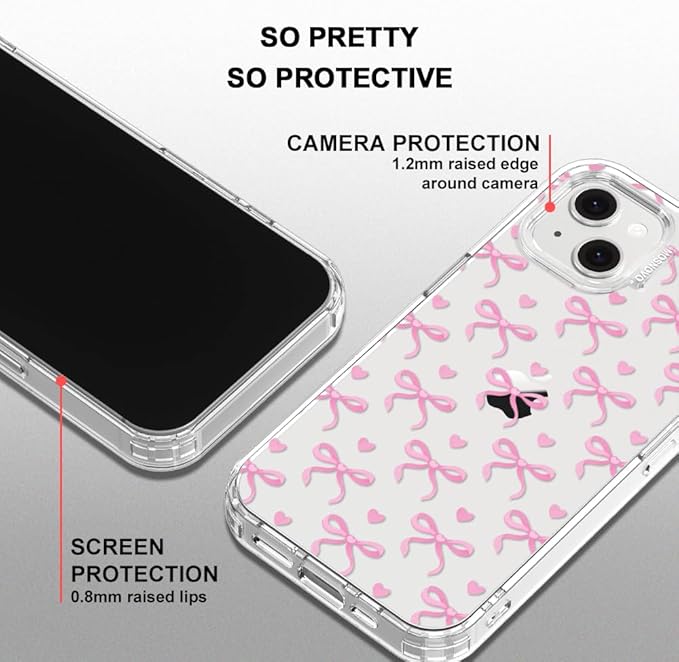 MOSNOVO for iPhone 13/14 Case | Military Grade 6.6ft Drop Tested | Clear - Image 5