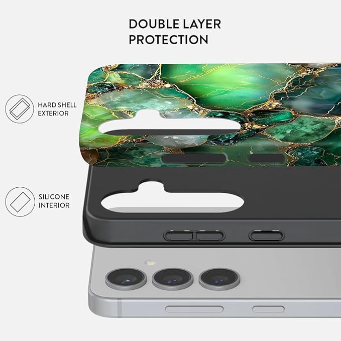 Compatible for Samsung Galaxy S25 FE 5G Case, Dual Layer Heavy Duty 2 in 1 - Image 2