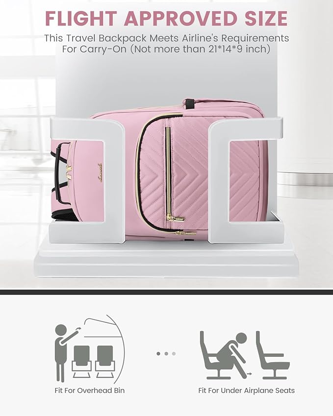 LOVEVOOK Laptop Backpack Purse for Women, Work Travel Computer Bags, College - Image 8