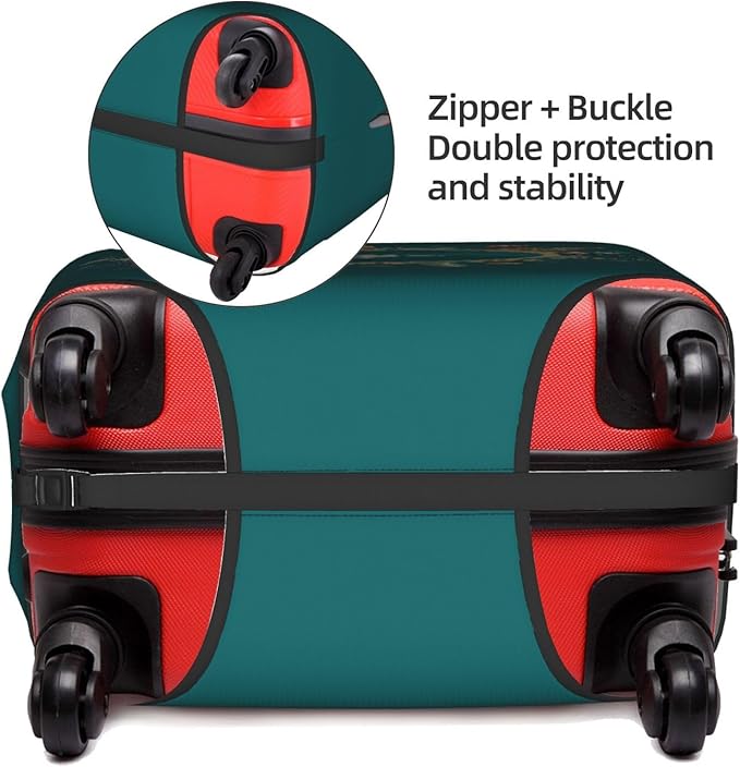 World Travel Luggage Covers and Luggage Tags Tsa Approved, Elastic Washable - Image 5