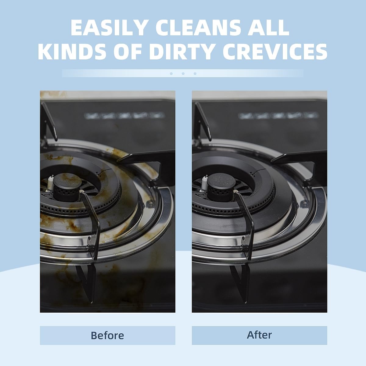 Hard Bristle Crevice Cleaning Brush-Thin Gap Scrub Brush, Small Cleaning Brush, Grout Brush, Kitchen Brush, Cleaning Tools for Toilet, Bathroom, Sink, Home, Household, Window (6, Black)