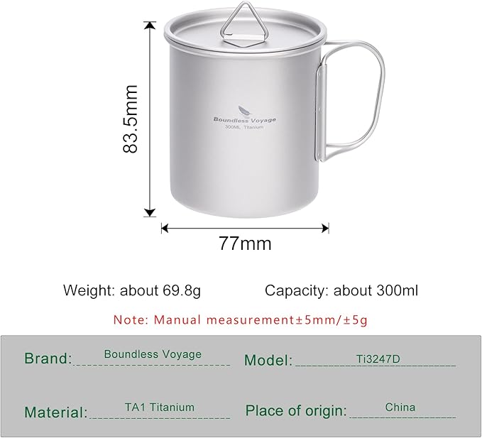 Boundless Voyage Titanium Camping Mug - Image 3