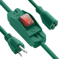 Outdoor Waterproof On/Off Switch Extension Cord, Heavy Duty 125v/250v Black by EasyToOperateLow-CostSolution