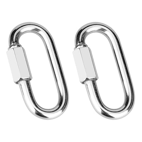 2 Pcs 3 Inch 304 Heavy Duty Stainless Steel Screw Chain Quick Links, 1540LB by Vmuter
