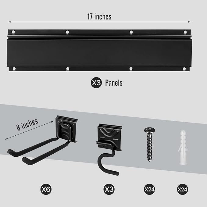 Garden Tool Rack Set, Garage Wall Organization Hanger - Image 2
