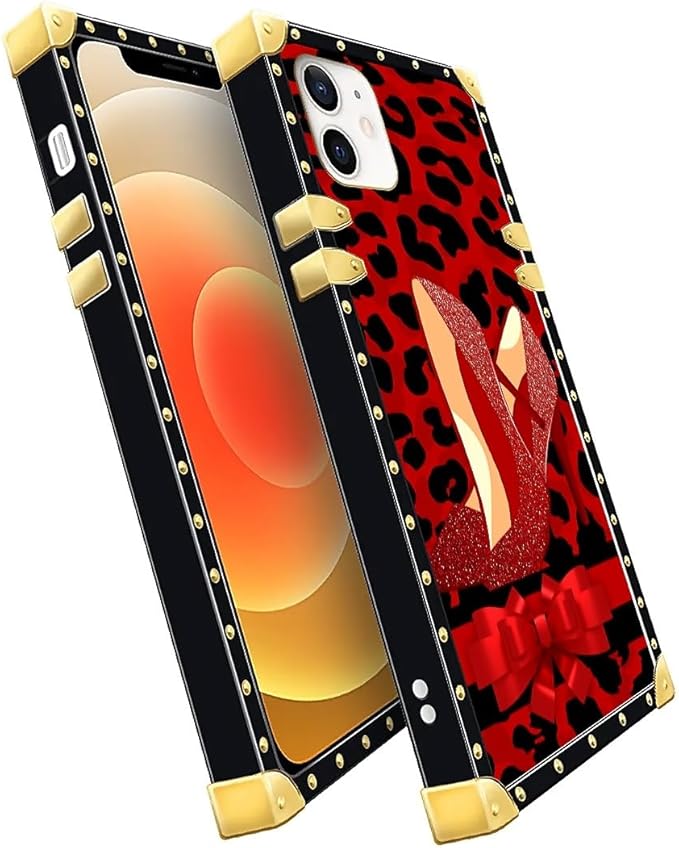 Compatible with iPhone 11 Case, Elegant High Heels Luxury Golden Decoration - Image 3