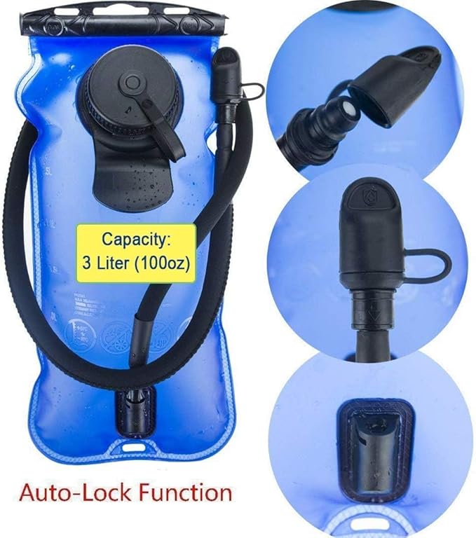 WACOOL 3L 3Liter 100oz BPA Free EVA Hydration Pack Bladder, Leak-Proof Water - Image 4