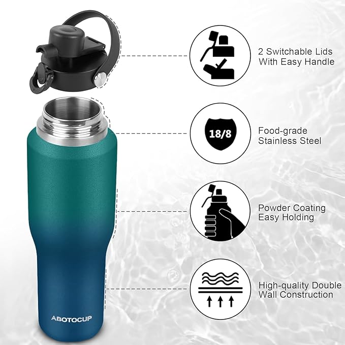 Insulated Water Bottle 40oz - Image 4