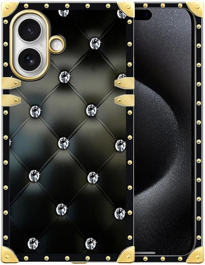 for iPhone 17 Case Luxury Golden Decoration by Unknown