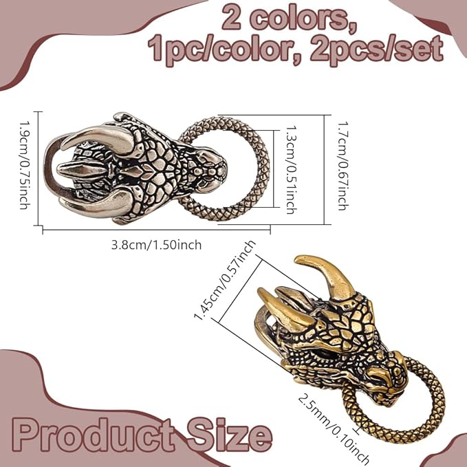 NBEADS Brass Paracord Beads, Spacer Beads - Image 2