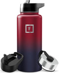 IRON °FLASK Camping & Hiking Hydration Flask - 32 oz Dark Rainbow by IronFlask