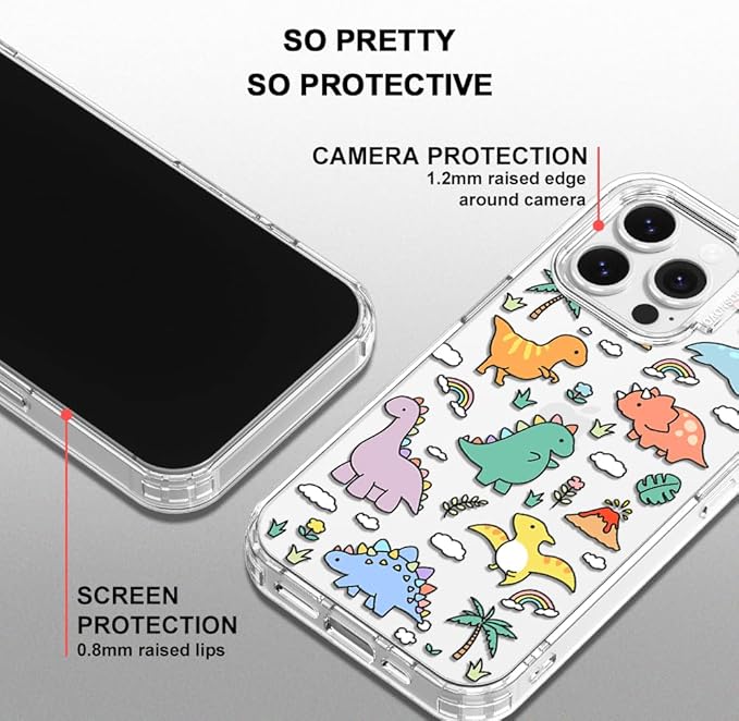 MOSNOVO for iPhone 14 Pro Max Case | Military Grade 6.6ft Drop Tested | Clear - Image 4