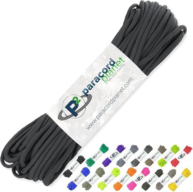 Paracord Planet 100 Feet Hanks Parachute 550 Cord Type III 7 Strand Paracord by ParacordPlanet
