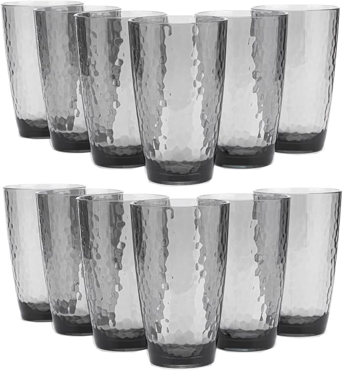 KOXIN-KARLU Hammered 26-ounce Plastic Tumbler Acrylic Glasses by KOXIN-KARLU