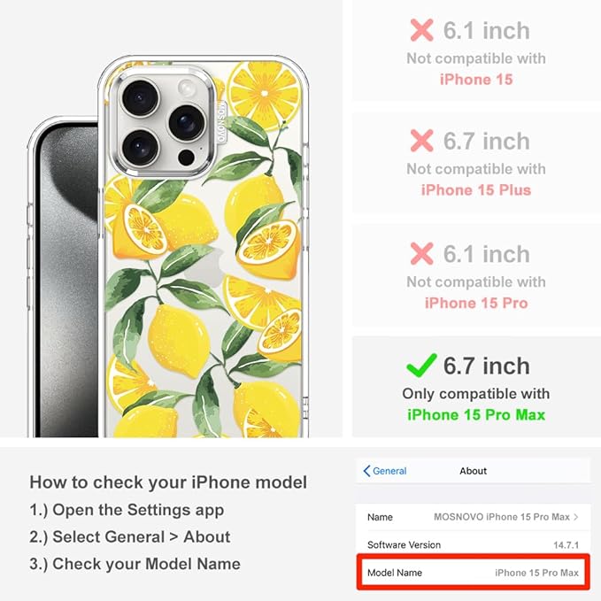 MOSNOVO Case for iPhone 15 Pro Max - Image 2