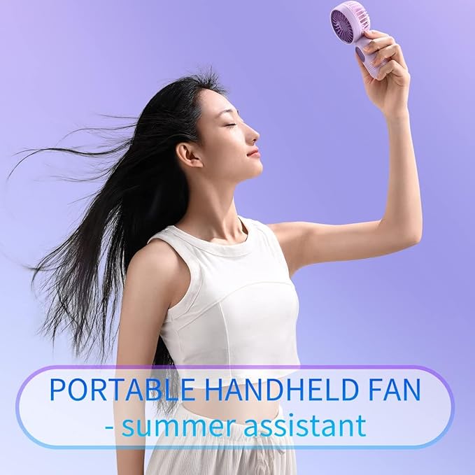 Mini Portable Fan 3 Pack, Cute Handheld Battery Operated Lightweight Small - Image 5